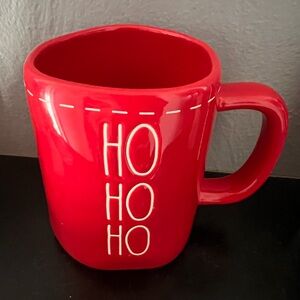 Festive Red Mug with 'HO HO HO' Design Rae Dunn
